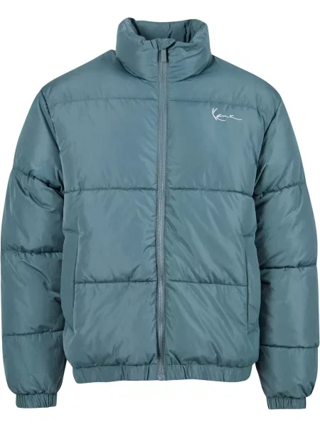 Karl Kani Geacă de iarnă verde jad alb