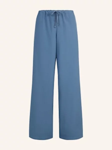Skims Pohodlné Domácí Kalhoty Cotton Poplin tmavě modrá