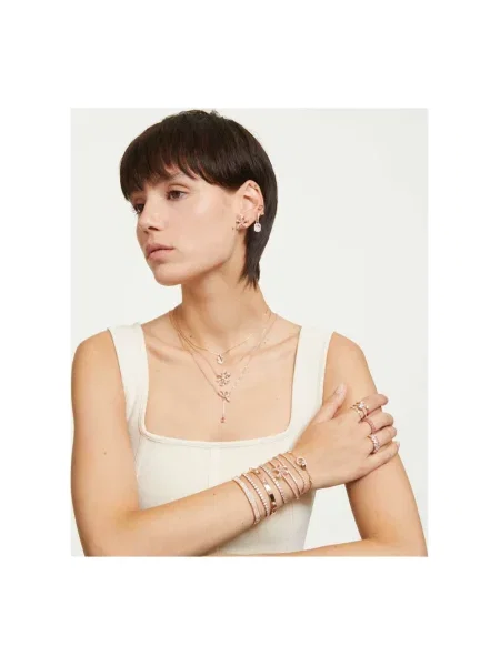 Bransoletka Swarovski różowa