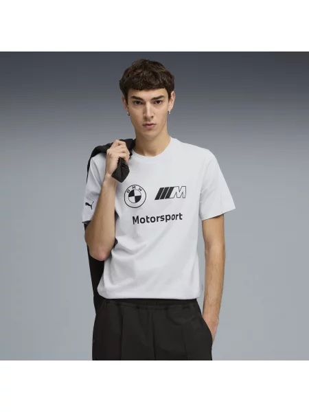 PUMA koszulka BMW M MOTORSPORT Essentials Akcesoria S szary