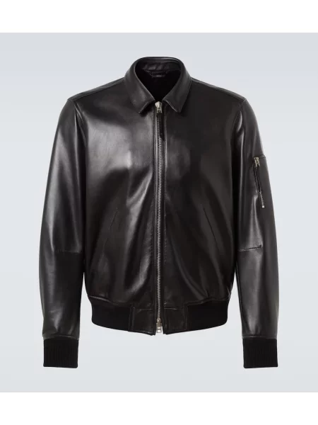 Кожено яке Tom Ford черно