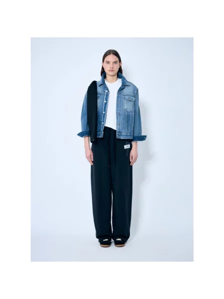Koszulka Mm6 Maison Margiela z dekoltem w serek biała