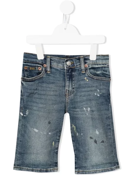 Szorty jeansowe dziecięce Polo Ralph Lauren niebieskie