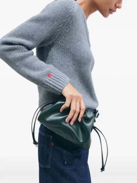 Geantă Tory Burch cu cordon verde