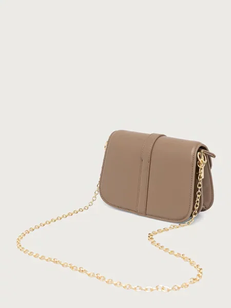 Tommy Hilfiger torebka crossbody z imitacji skóry beżowa