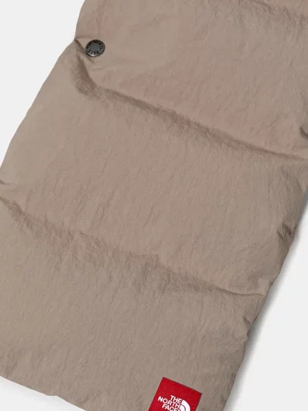 The North Face szalik puchowy Redbox gładki beżowy