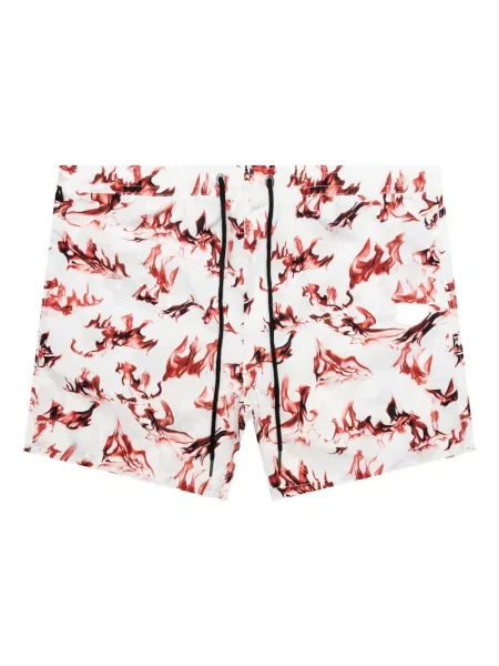 Pantaloni scurți Ksubi cu imagine alb