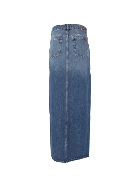 Fustă din denim 7 For All Mankind albastru