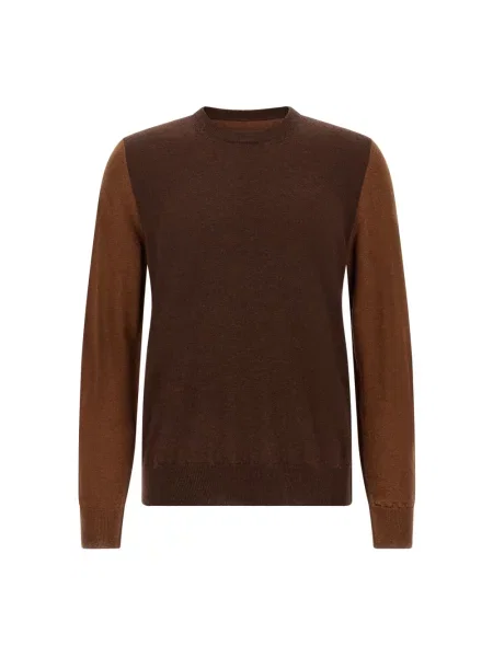 Sweter Maison Margiela wełniany brązowy