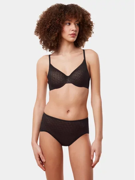 Triumph Klasične gaćice s visokim strukom Triumph Signature Sheer Maxi EX crna