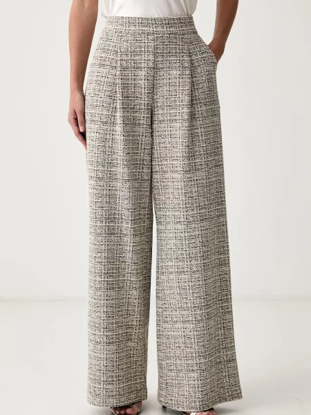 Joseph Ribkoff pantaloni wide leg pentru femei bej