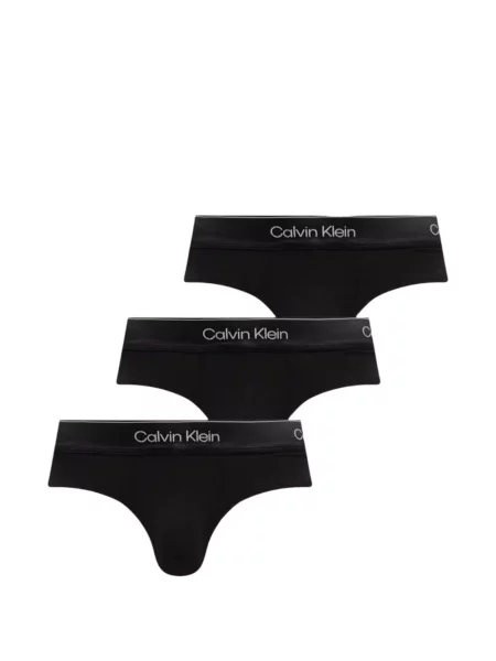 Chiloți multipac Calvin Klein Underwear cu autograf negru