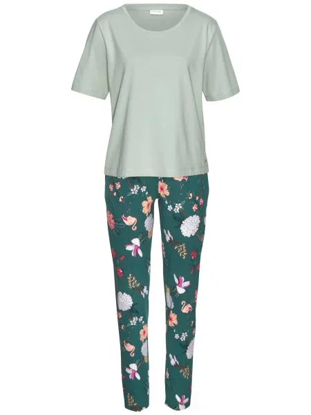 LASCANA Pijama / mai multe culori verde