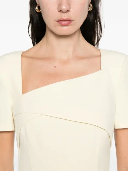 Rochie maxi Roland Mouret de costum galben