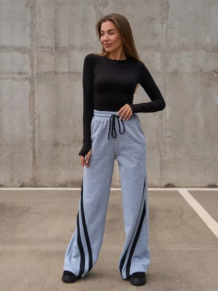 Штани спортивні ISSA Plus світло-сірий сірі