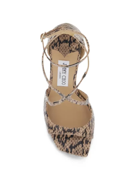 Sandale Jimmy Choo cu imagine cu model piele de șarpe