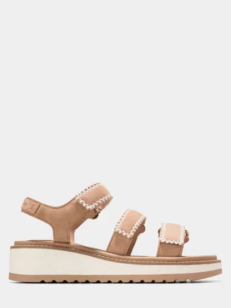 Шкіряні Сандалії Cole Haan бежевий