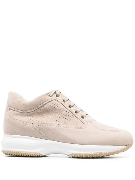 Sneakerși Hogan cu șireturi din piele de căprioară