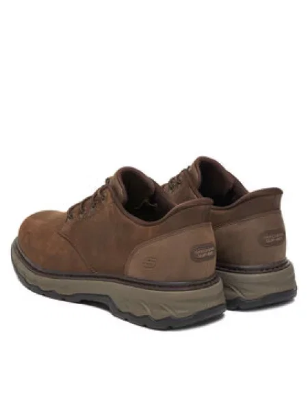 Polobotky Skechers hnědé
