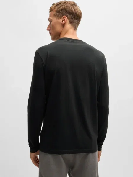 BOSS Tricou negru alb