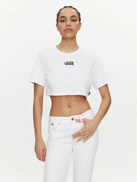 Vans Póló Flying V Crew Crop Ii fehér