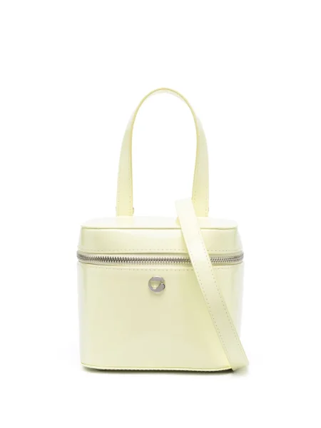 Geanta de piele Coperni din piele galben