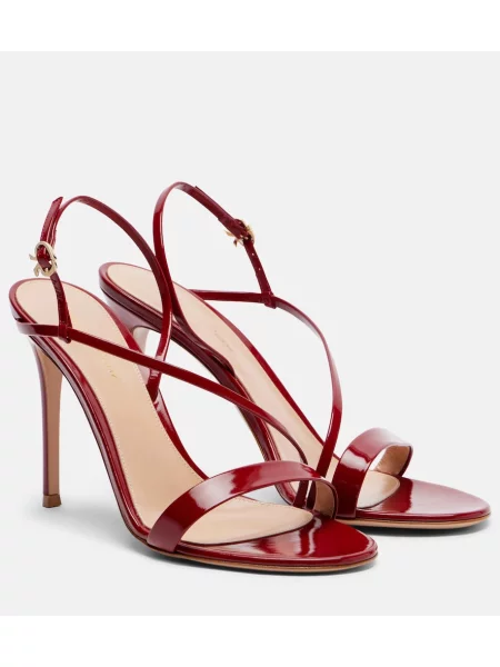 Sandale Gianvito Rossi din piele roșu