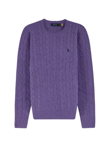 Пуловер Polo Ralph Lauren бродиран виолетово
