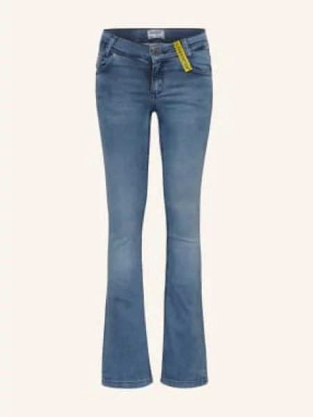 Blue Effect Jeansy Flare blau niebieskie