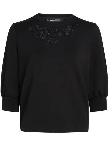 Haftowana bluza Karl Lagerfeld czarna