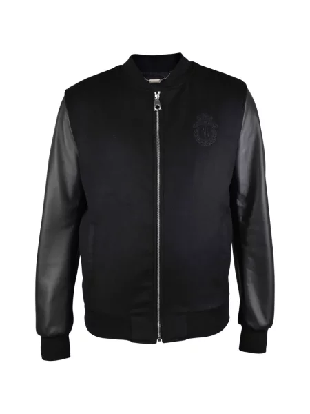 Geacă bomber Billionaire cu broderie negru