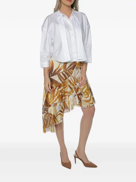 Decupat cămașă Armani Exchange alb