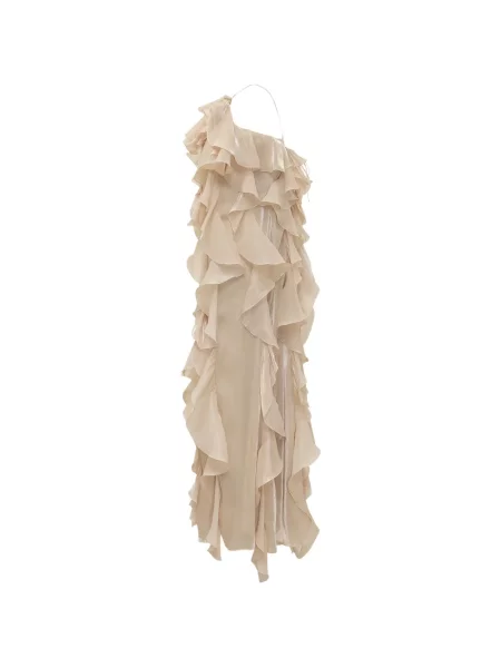 Rochie Actualee cu volane cu gât halter