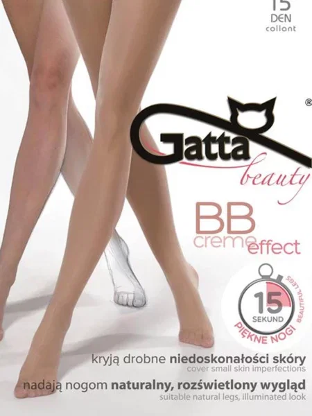 Тонкие женские колготки 15 den RAJSTOPY_GATTA_BB_CREME_EFF бежеві
