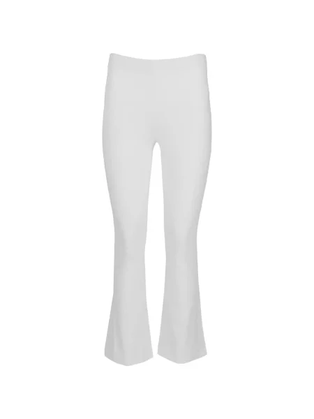 Leggings La Rose evazate alb