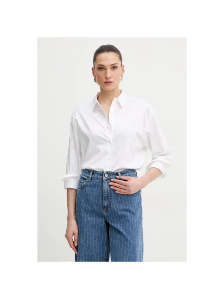 Koszula Guess Jeans Ls Oversized Poplin Shirt Pure White M biała