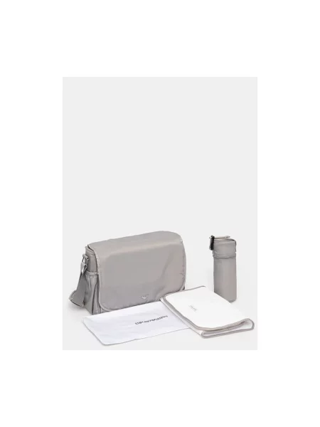 Emporio Armani torba do wózka z funkcją przewijania szara