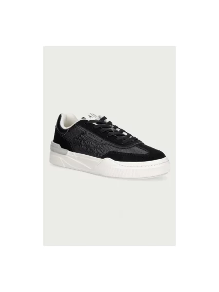 Sneakersy Armani Exchange zamszowe czarne