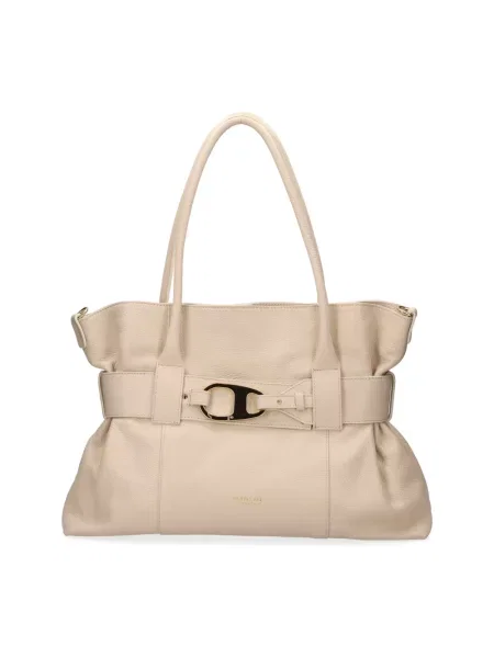 Shopperka My Best Bags skórzana biała