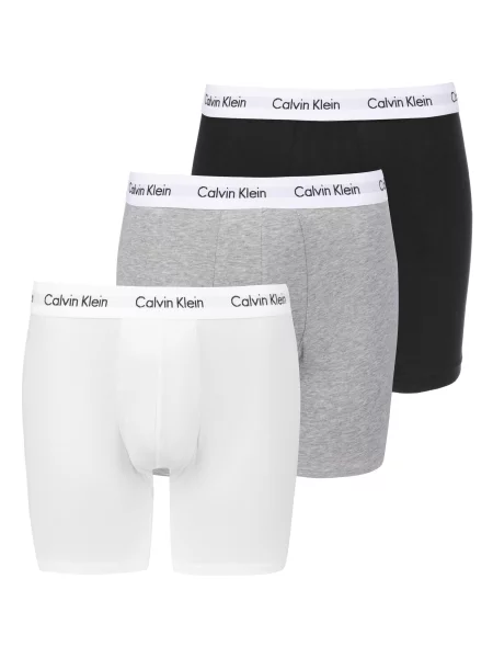 Calvin Klein Underwear Boksarice pegasto siva / črna bela