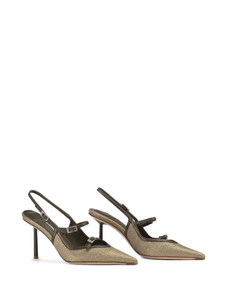 Pantofi cu toc Le Silla slingback verde