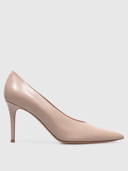 Кожаные туфли Gianvito Rossi бежевые