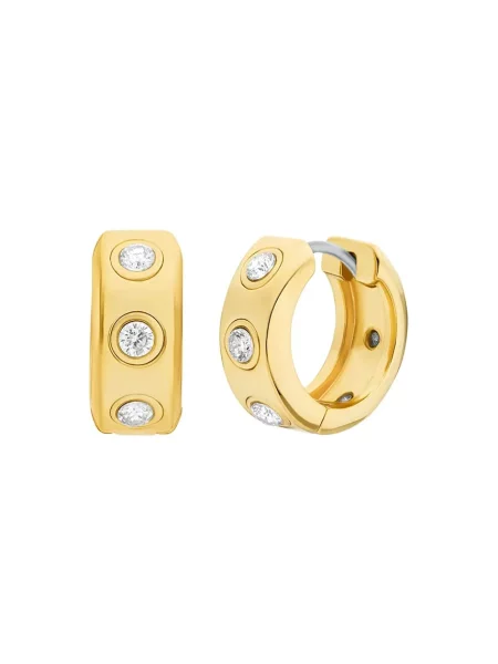 MICHAEL Michael Kors Cercei PREMIUM auriu / transparent