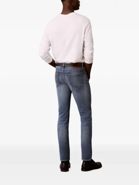 Blugi Calvin Klein zdrențuiți albastru