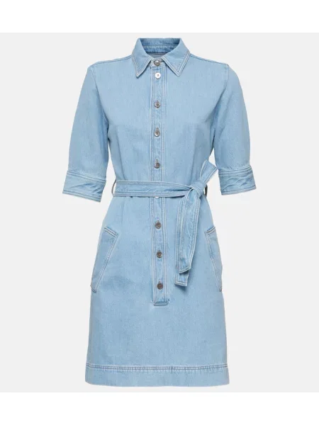 Rochie din denim Frame de costum albastru