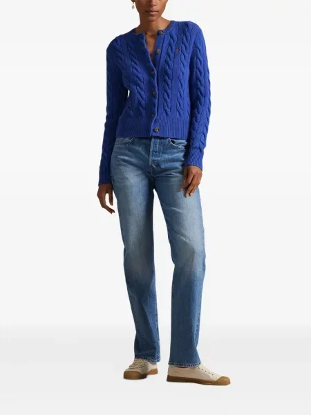 Căciulă Polo Ralph Lauren cu broderie cu dungi cowboy roșu
