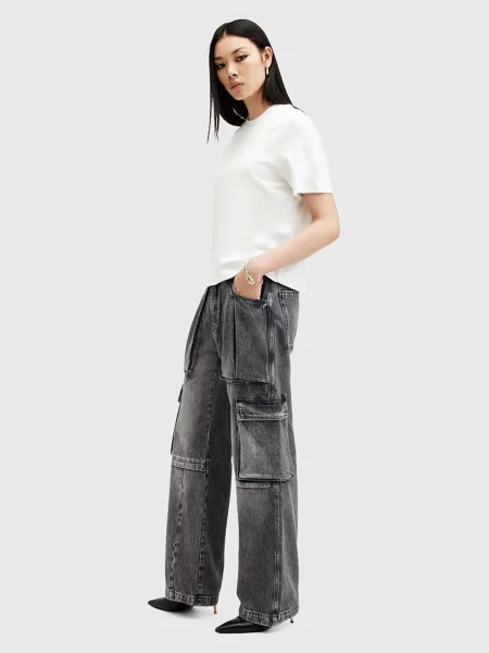 Дънки AllSaints ECHO CARGO сиво