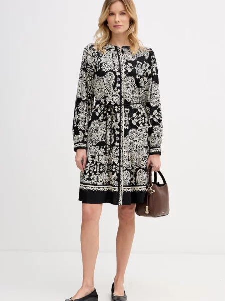 OUI rochie de vară din vâscoză negru