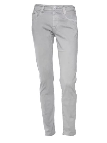 Pantaloni Sartoria Tramarossa cu 5 buzunare gri