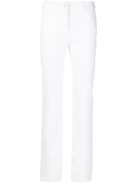 Pantaloni Givenchy din jacard alb